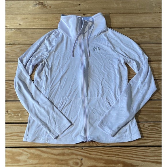 Under Armour Drawstring Jacket Size Small Women’s Light Purple Full Zip - Picture 1 of 7